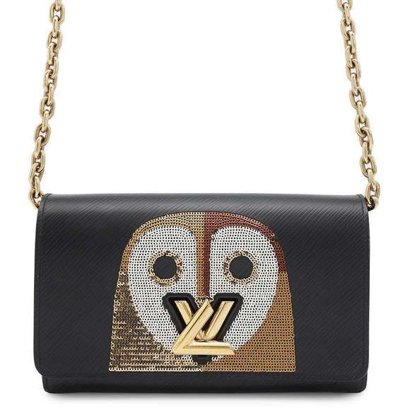 Louis Vuitton Sequins Black Epi Wallet Twisted Owl Chain - Picture 2 of 8